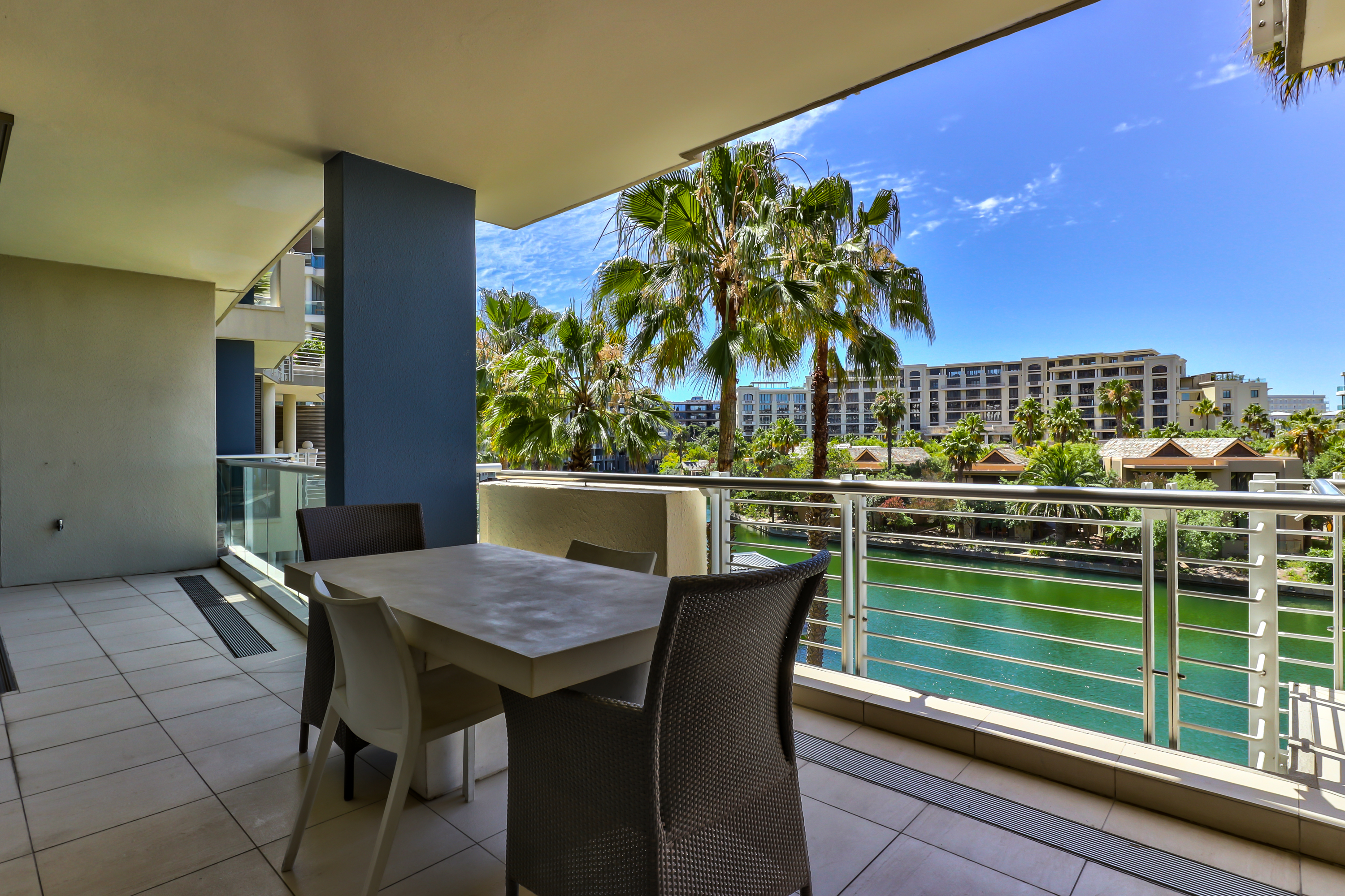 Juliette 211 private balcony with Waterfront Canal views