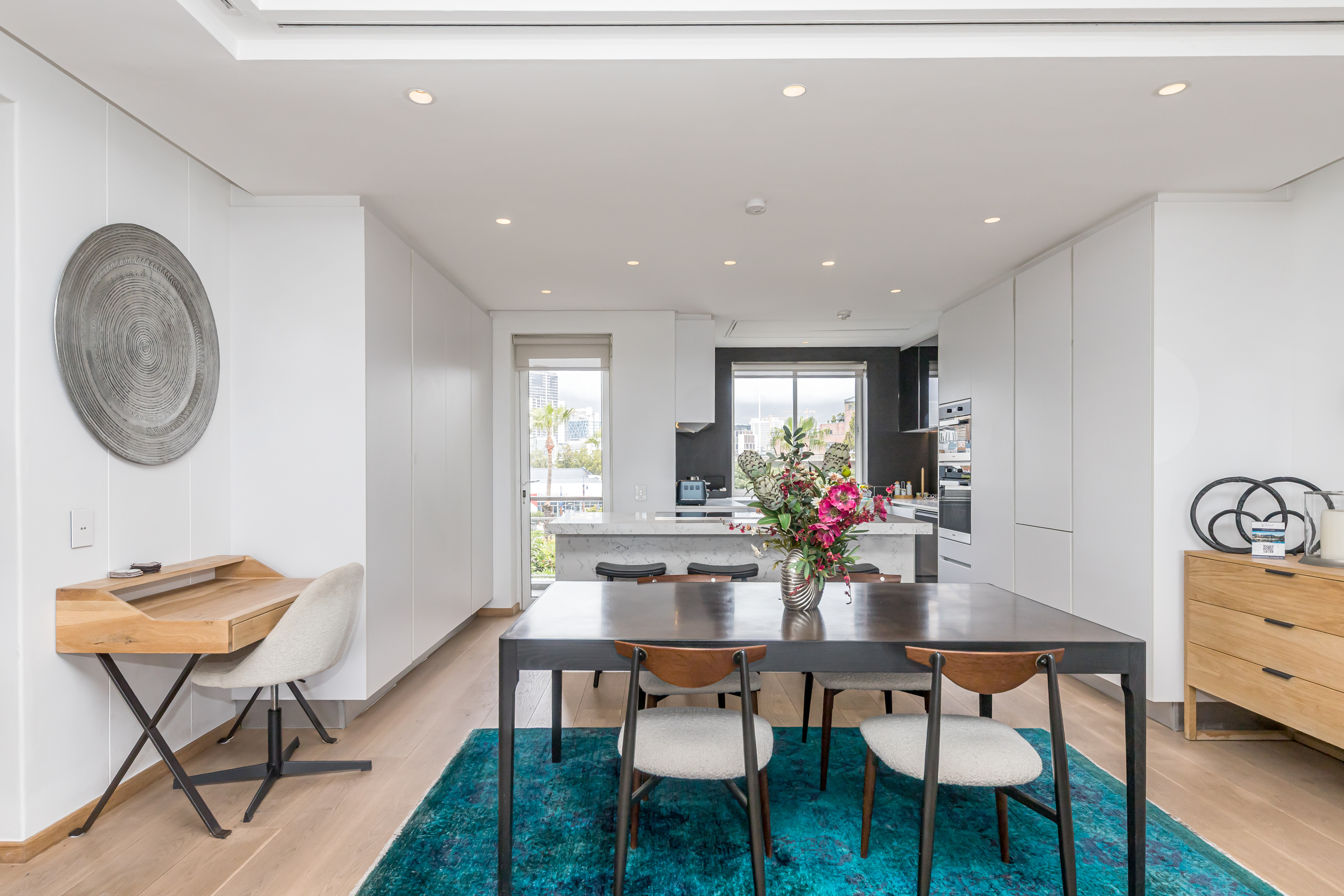 Dovenby 501 dining area with kitchen view
