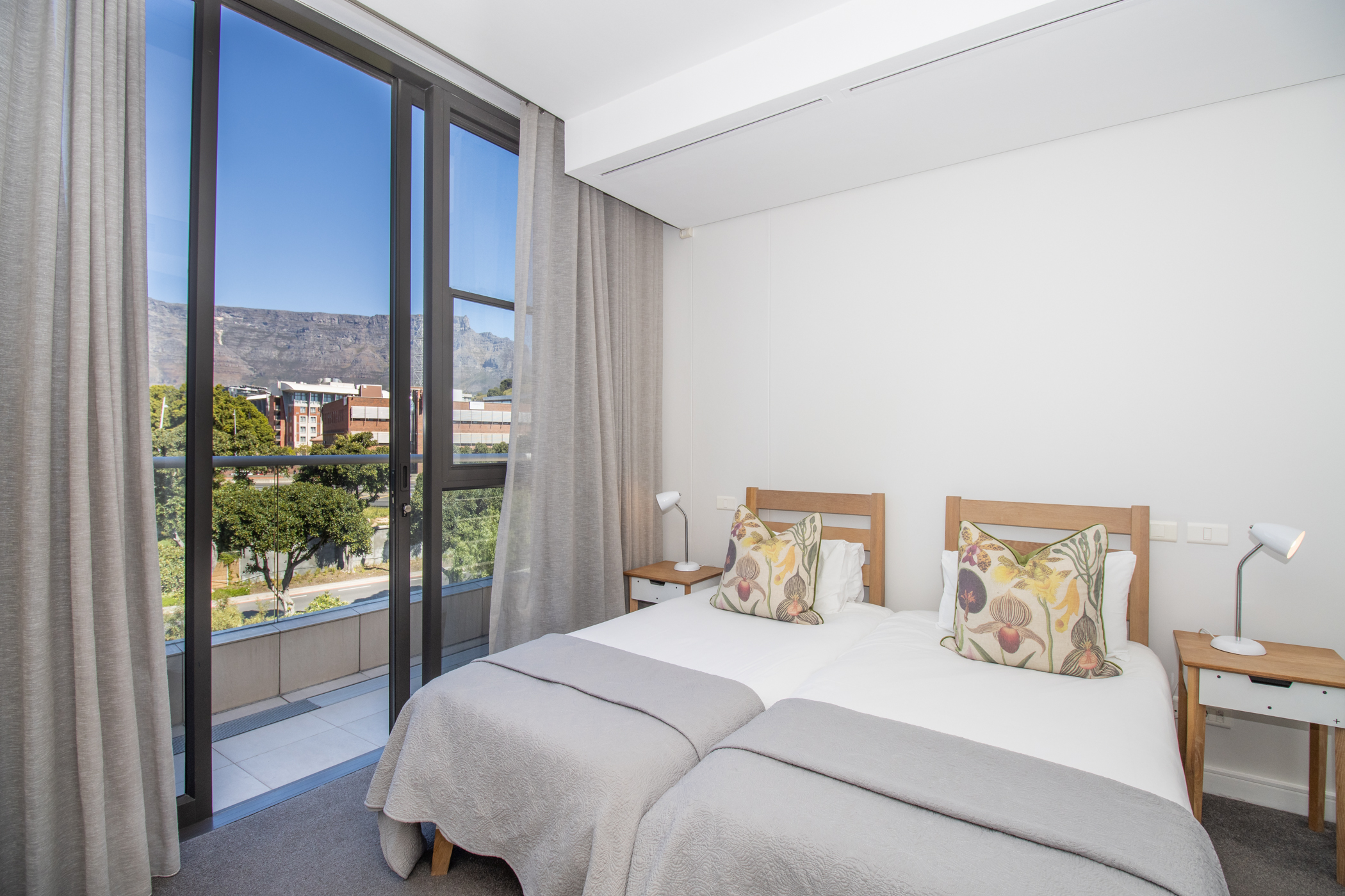 Juliette 603 main bedroom with balcony views