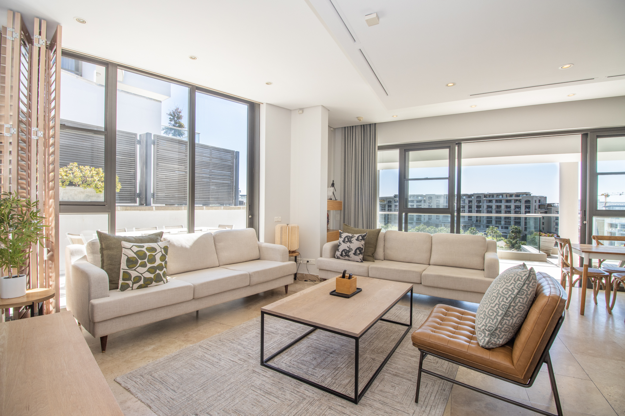 Juliette 603 open-plan lounge and dining space
