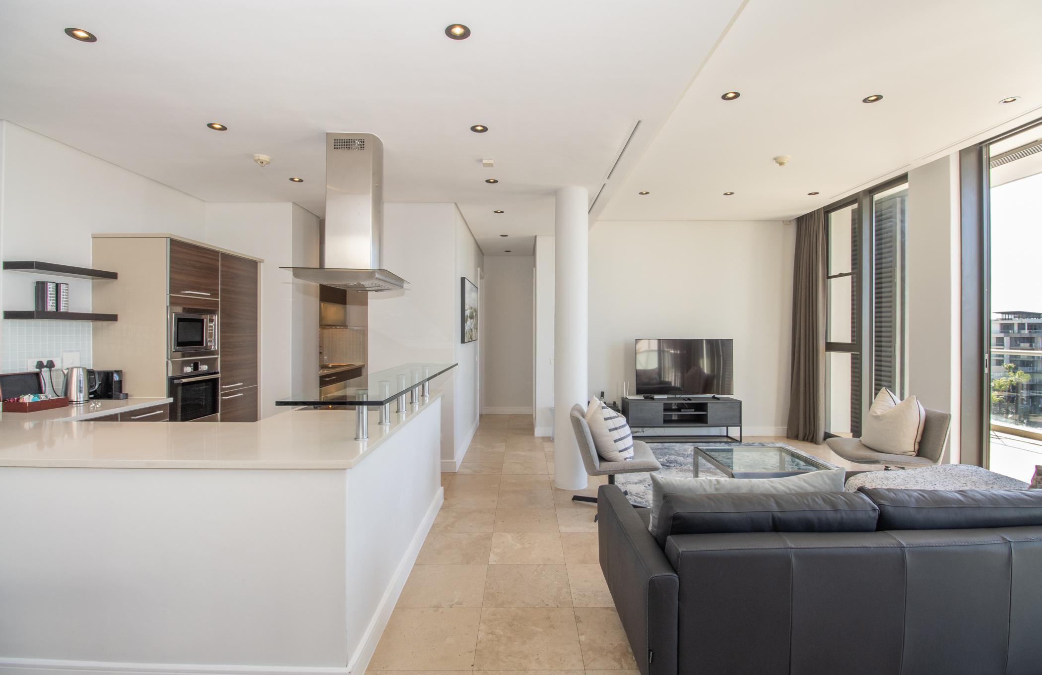 Juliette 604 open-plan kitchen and lounge